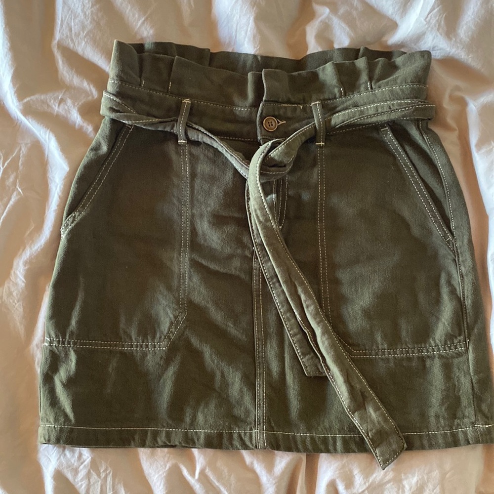 Free people paper bag waist miniskirt